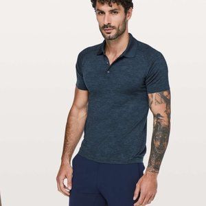 Lululemon Metal Vent Tech Polo mineral blue heathered Men’s Medium